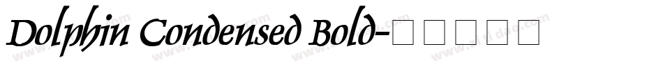 Dolphin Condensed Bold字体转换